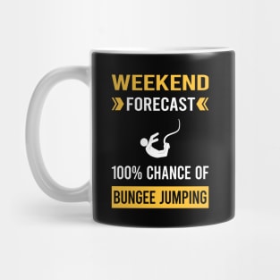 Weekend Forecast Bungee Jumping Jump Jumper Mug